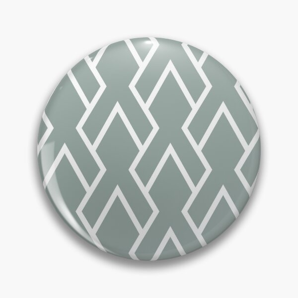Item preview, Green and White Tessellation Line Pattern 6 Pairs Dulux 2022 Popular Colour Fresh Foliage - Color Trends designed and sold by ColorOfTheYears.