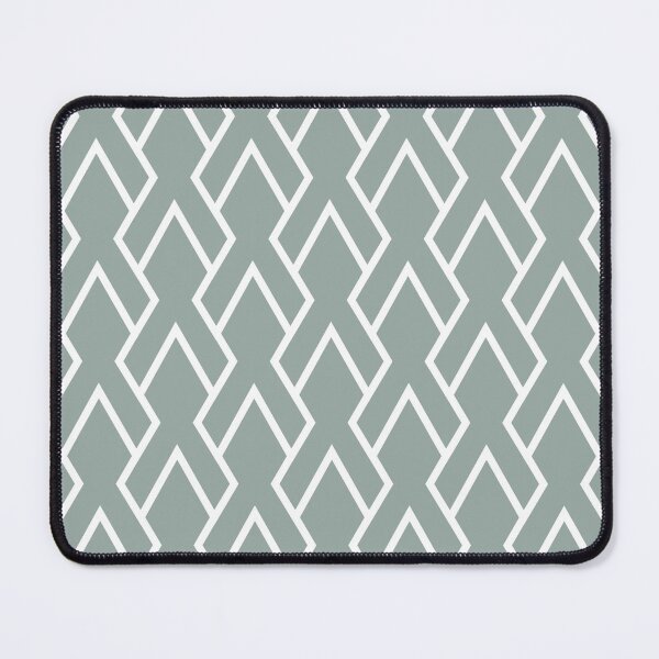 Item preview, Green and White Tessellation Line Pattern 6 Pairs Dulux 2022 Popular Colour Fresh Foliage - Color Trends designed and sold by ColorOfTheYears.