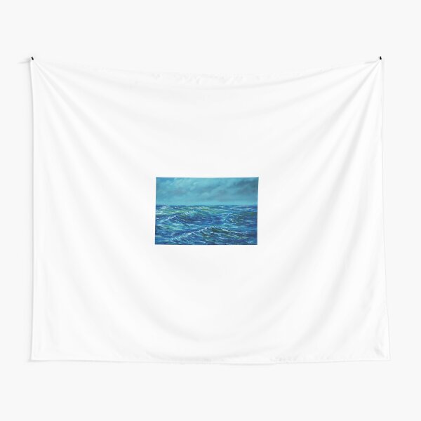 Rough Seas - oil painting Tapestry