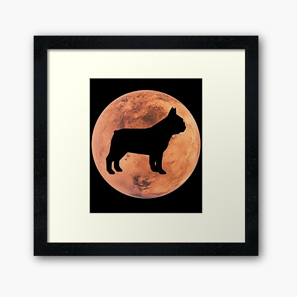 Item preview, french bulldog Dog Silhouette in Mars french bulldog lover gift designed and sold by alaechamlal.