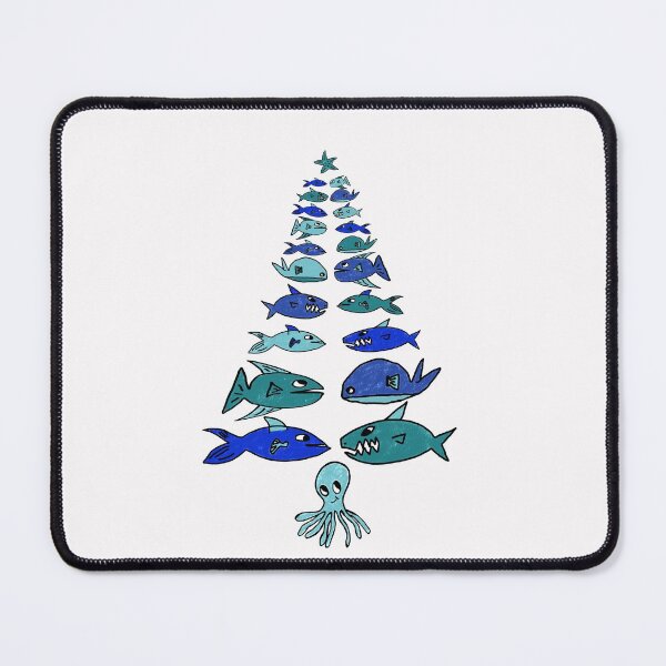Item preview, Christmas marine tree (blue white background) designed and sold by MentaLee.