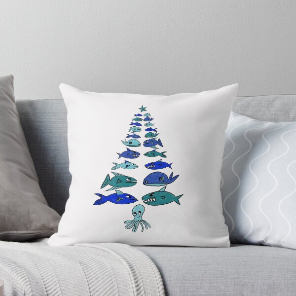 Item preview, Christmas marine tree (blue white background) designed and sold by MentaLee.