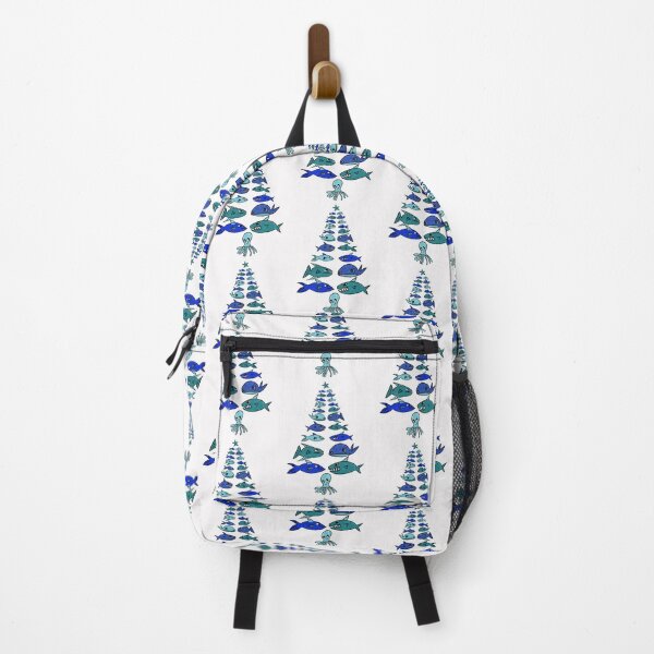 Item preview, Christmas marine tree (blue white background) designed and sold by MentaLee.