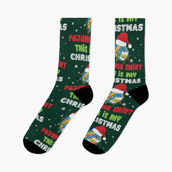 Item preview, This Is My Christmas Pajama Shirt Volleyball Theme designed and sold by KrisSidDesigns.
