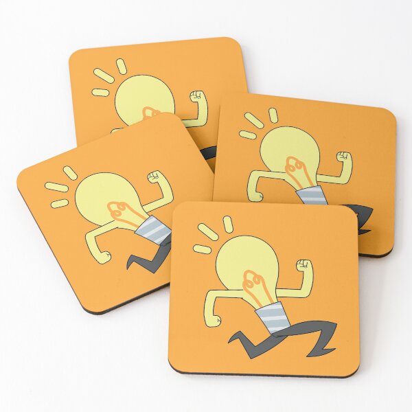 Item preview, Running Light Bulb - Objects with Legs Series designed and sold by SuperAbsurdist.