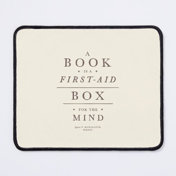 Item preview, Book First-Aid Box Vintage Quote designed and sold by Eurokollektiv.