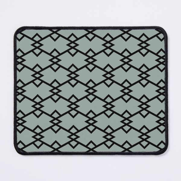 Item preview, Green and Black Tessellation Line Pattern 22 Pairs Dulux 2022 Popular Colour Fresh Foliage - Color Trends designed and sold by ColorOfTheYears.