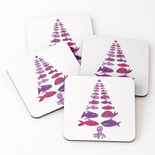 Item preview, Christmas marine tree (pink white background) designed and sold by MentaLee.