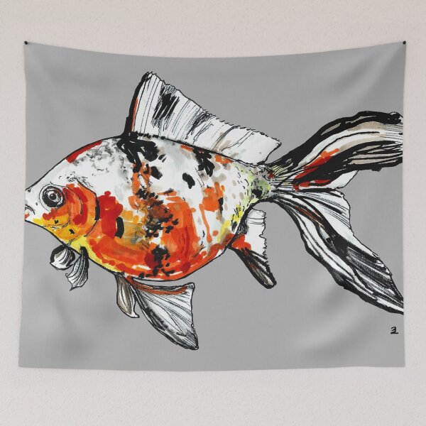 Item preview, Goldfish ryukin designed and sold by ZebritoArt.