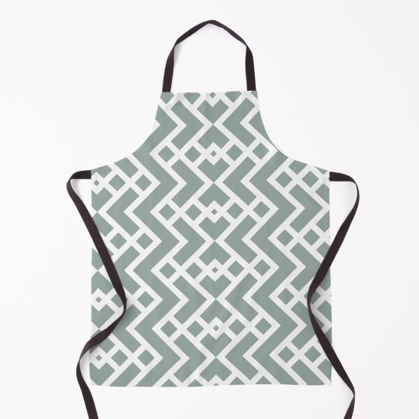 Item preview, Green and White Tessellation Line Pattern 25 Pairs Dulux 2022 Popular Colour Fresh Foliage - Color Trends designed and sold by ColorOfTheYears.