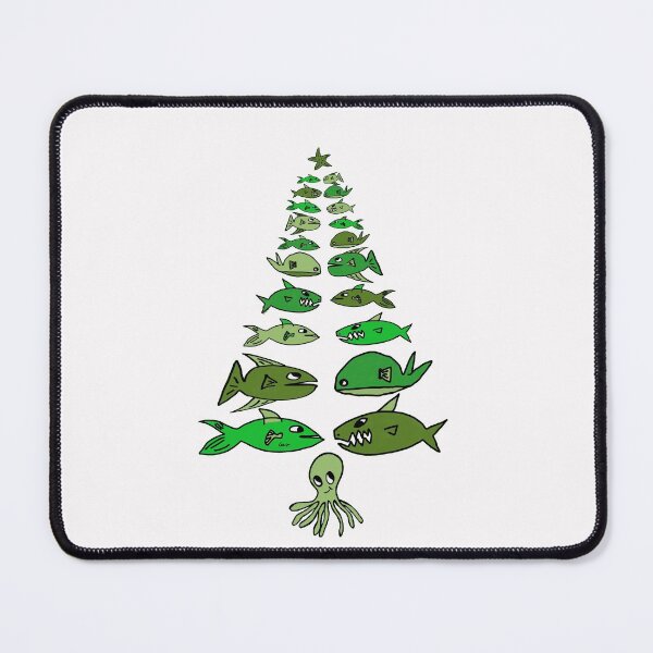 Item preview, Christmas marine tree (green white background) designed and sold by MentaLee.