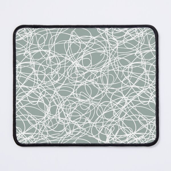 Item preview, Green and White Thick Scribble Mosaic Pattern Pairs Dulux 2022 Popular Colour Fresh Foliage - Color Trends designed and sold by ColorOfTheYears.