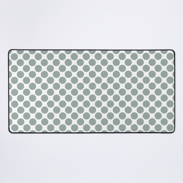 Item preview, Green and White Uniform Large Polka Dot Pattern Pairs Dulux 2022 Popular Colour Fresh Foliage - Color Trends designed and sold by ColorOfTheYears.