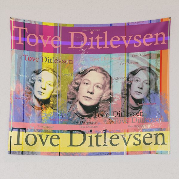 Item preview, Tove Ditlevsen portrait, literature designed and sold by Mauswohn.