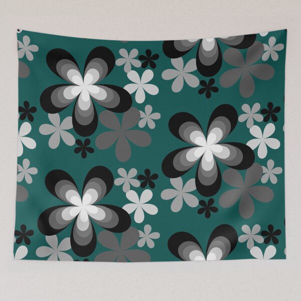 Item preview,  Flowers repeat pattern graphic art designed and sold by Sameera Amir.