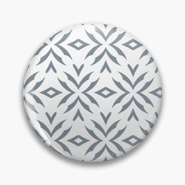 Item preview, Blue and White Abstract Flower Pattern Pairs Dulux 2022 Popular Colour Denim Drift - Color Trends designed and sold by ColorOfTheYears.