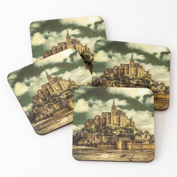 Item preview, Picturesque view at the Mont Saint Michel. France. Old style photo. designed and sold by Newlander90.