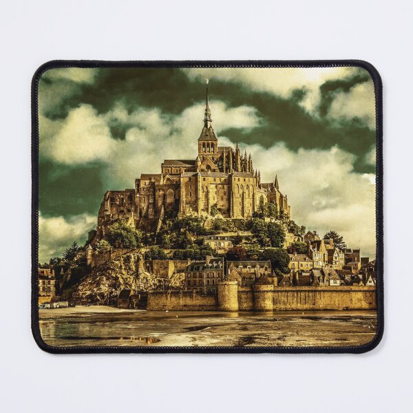 Item preview, Picturesque view at the Mont Saint Michel. France. Old style photo. designed and sold by Newlander90.
