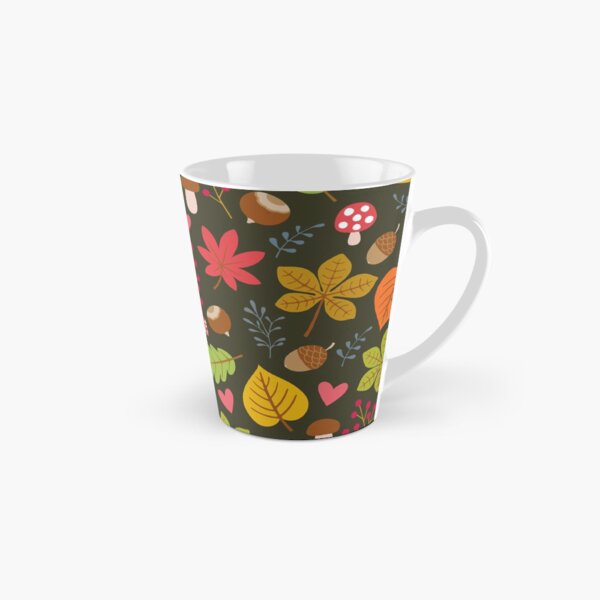 Item preview, Cute Fall Autumn Nature Pattern. Orange, Red, Green Leaves, Acorns, Autumn Berries, Wild Mushrooms designed and sold by silviaol.