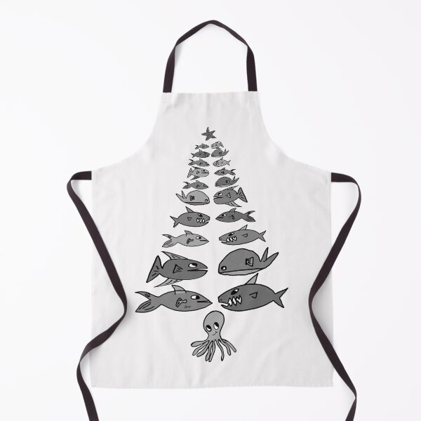 Item preview, Christmas marine tree (gray white background) designed and sold by MentaLee.