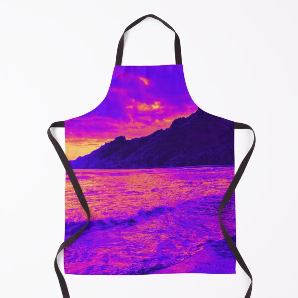 Item preview, Aloha Tropical Hawaiian Midnight Sunset Ocean Beach Waves Print designed and sold by Vibbin4Life33.