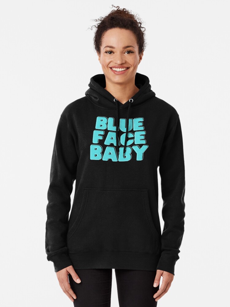 Blue face baby hoodie hotsell