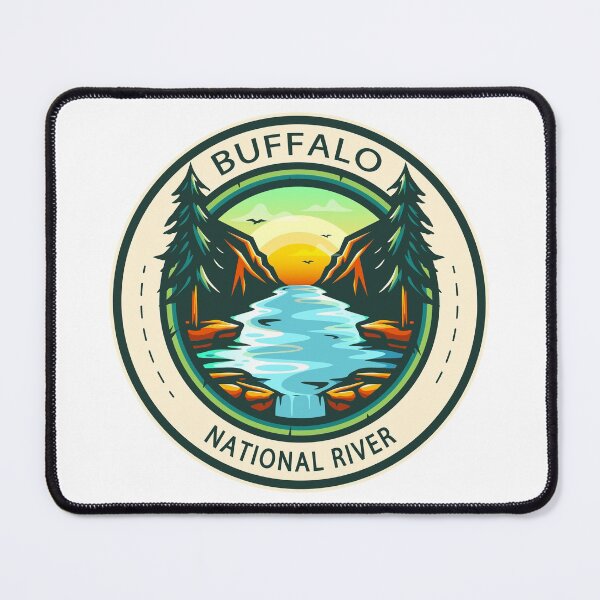 Item preview, Buffalo National River Arkansas Badge designed and sold by KrisSidDesigns.