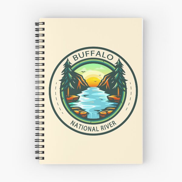 Item preview, Buffalo National River Arkansas Badge designed and sold by KrisSidDesigns.