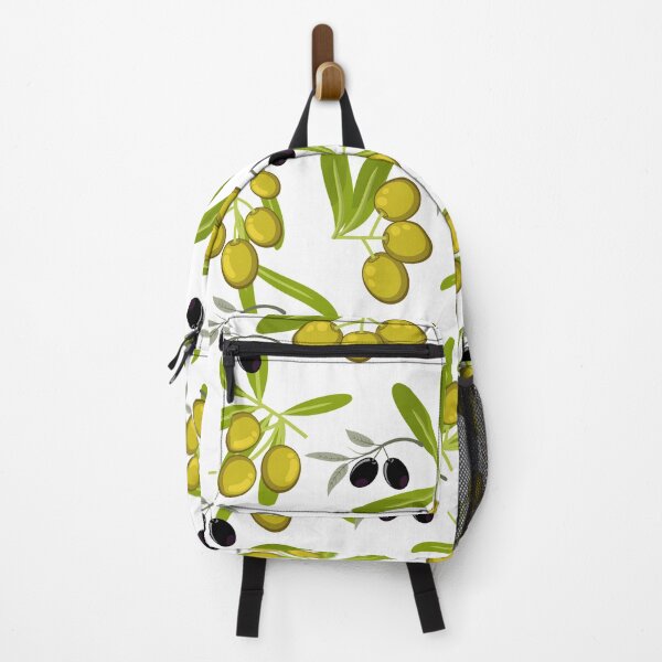 Item preview, Green and Black Olives with Leaves Pattern designed and sold by silviaol.