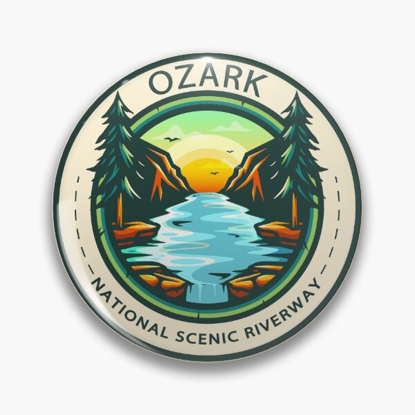 Item preview, Ozark National Scenic Riverway Missouri Badge designed and sold by KrisSidDesigns.