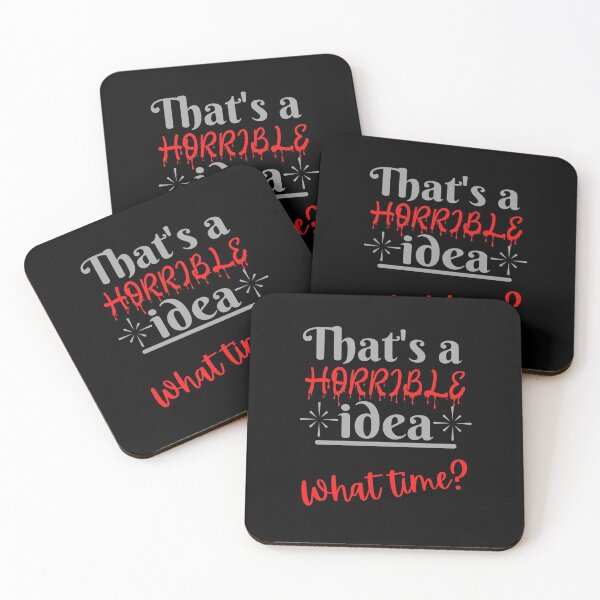 Item preview, That's a horrible idea. What time? (Dark colours) designed and sold by Scribblehound.