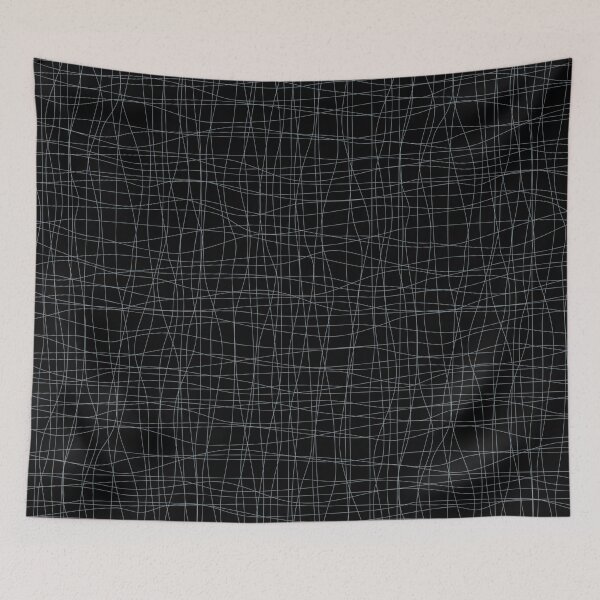 Item preview, Black and Blue Abstract Mosaic Grid Pattern Pairs Dulux 2022 Popular Colour Denim Drift - Color Trends designed and sold by ColorOfTheYears.