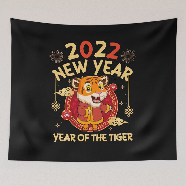 Item preview, Funny Chinese Zodiac Year Of The Tiger 2022 Lunar Happy New Year Gift designed and sold by Best Designer.