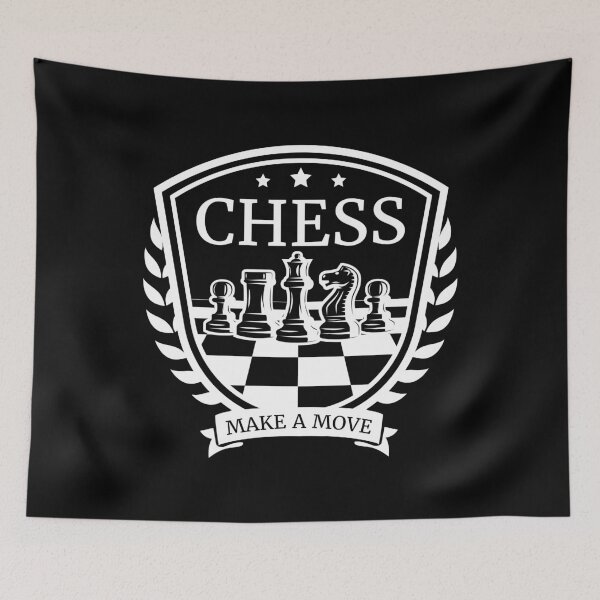 Item preview, Make A Move: Chess Crest T-Shirt designed and sold by Happy Puppy Print On Demand.