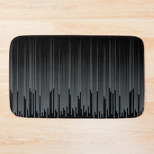 Item preview, Black and Blue Frequency Vertical Stripe Pattern Pairs Dulux 2022 Popular Colour Denim Drift - Color Trends designed and sold by ColorOfTheYears.
