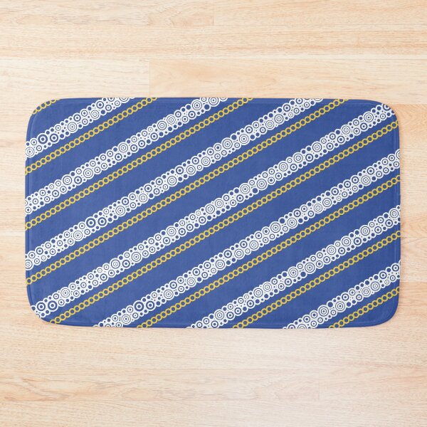 Item preview, Blue Silver Diagonal Stripes designed and sold by Pierre Bernard Jr.
