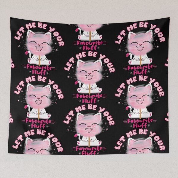 Item preview, Cute Cat Sweet Pink Watercolor Cotton Candy designed and sold by PinkPandaDesign.