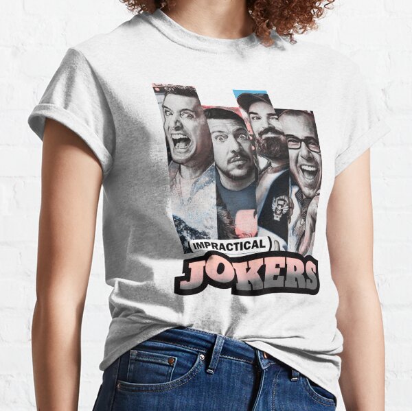 IMPRACTICAL JOKERS TV Show Joker Pictures SLIDES T-Shirt KIDS Sizes 4 5/6 7 