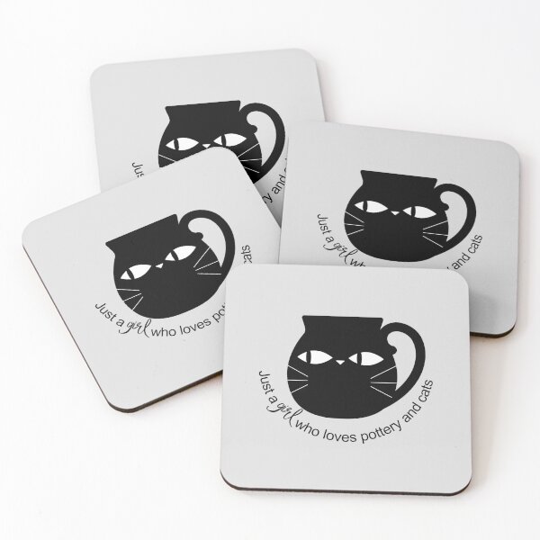Item preview, Just a girl who loves pottery and cats designed and sold by Teequeque.