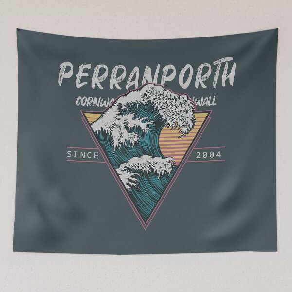 Item preview, Perranporth Cornwall Great Wave Surfing designed and sold by KrisSidDesigns.