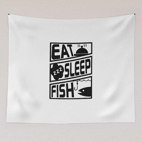 Artikelvorschau, Eat Sleep Fishing Love Fishing Born to Fish Gift Premium Apparel Funny Holiday Xmas entworfen und verkauft von DesignByHeartUK.
