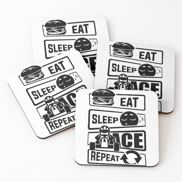 Artikelvorschau, Eat Sleep Ace Repeat Love Racing Car Gaming Love Chess Art Design Happy Apparel Essential Inspiration Joy Mood Funny entworfen und verkauft von DesignByHeartUK.