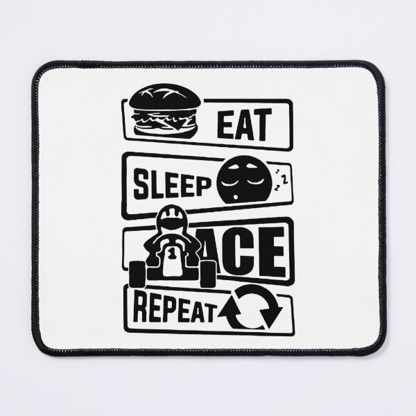 Artikelvorschau, Eat Sleep Ace Repeat Love Racing Car Gaming Love Chess Art Design Happy Apparel Essential Inspiration Joy Mood Funny entworfen und verkauft von DesignByHeartUK.
