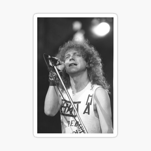 Lou Gramm BW Photograph Sticker