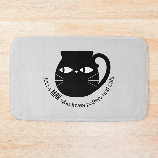 Item preview, Just a man who loves pottery and cats designed and sold by Teequeque.