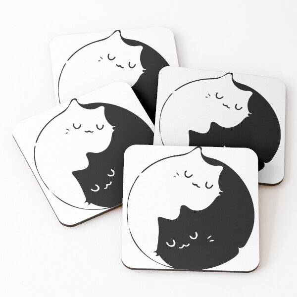 Item preview, Cat Yin Yang Love Cats Pet Lover cute animal Gift Premium Art Apparel Essential Motivation Inspiration Joy Mood  Funny Cat Halloween designed and sold by DesignByHeartUK.