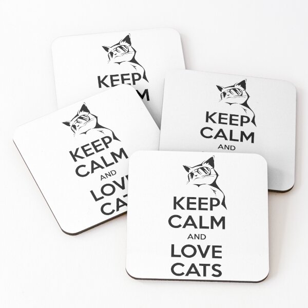 Item preview, Keep calm and love cats, with style designed and sold by Koihl.