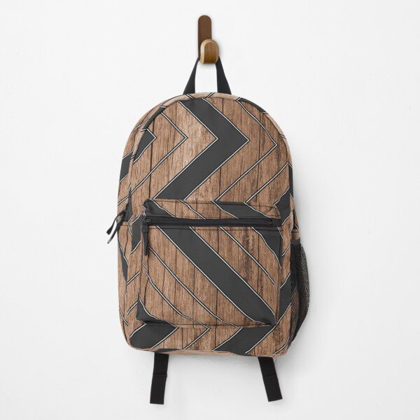 Item preview, Rustic Wood Texture Geometric Tribal Pattern Brown designed and sold by CynthiaGraphics.