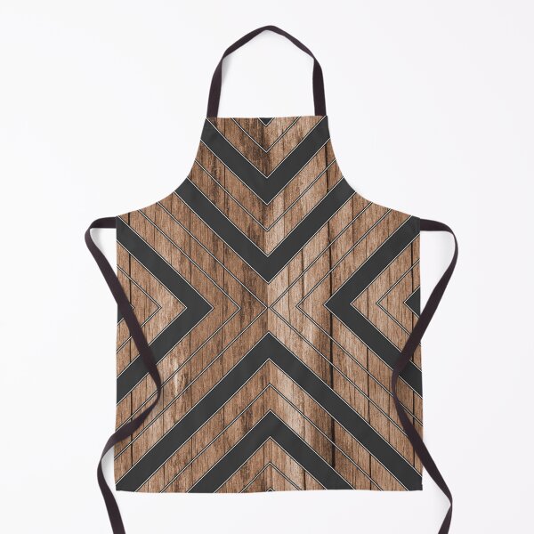 Item preview, Rustic Wood Texture Geometric Tribal Pattern Brown designed and sold by CynthiaGraphics.