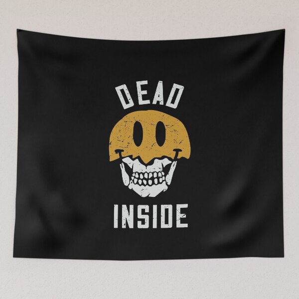 Item preview, Distressed Smilling outside and Dead inside designed and sold by TheMattDesigns.